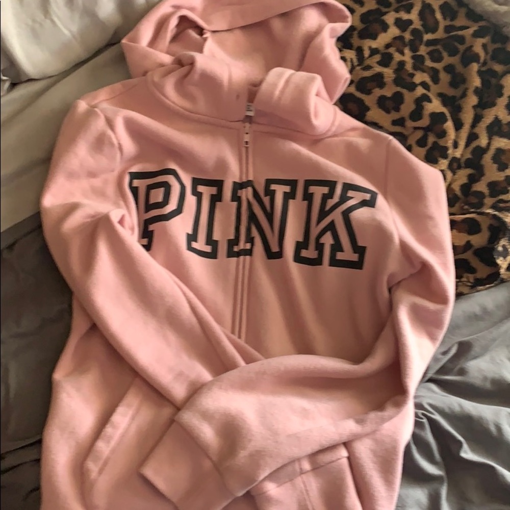 Pink hooded sweatshirt size medium